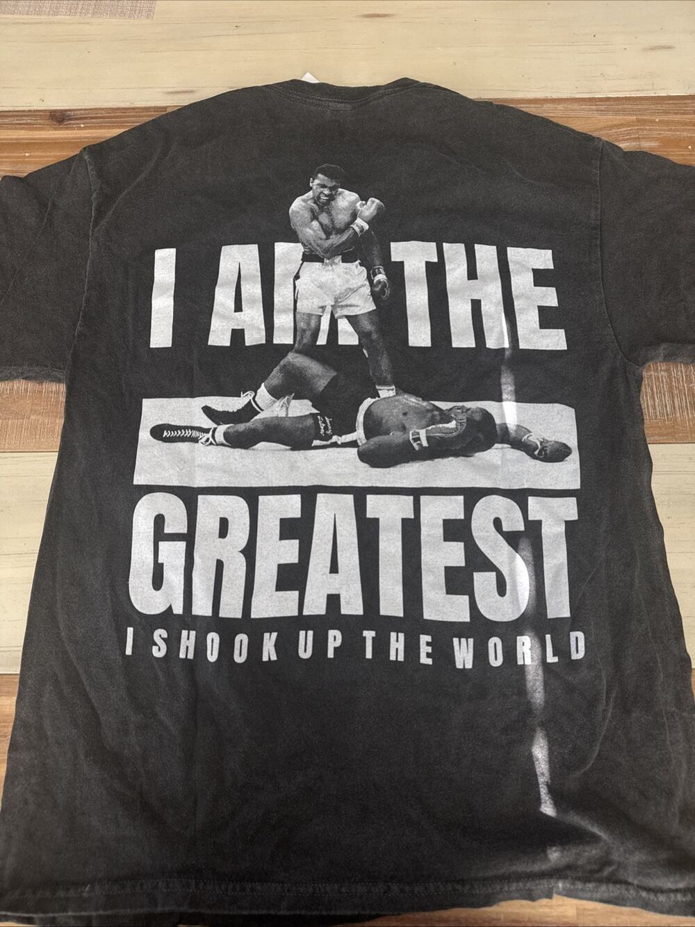 Muhammad Ali T Shirt Mens Medium Black Graphic Boxing The Greatest Boxer Fighter